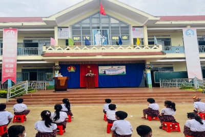 LỄ KỶ NIỆM NGÀY THÀNH LẬP ĐỘI TNTP HỒ CHÍ MINH – TUYÊN DƯƠNG CHÁU NGOAN BÁC HỒ CỦA  TRƯỜNG TIỂU HỌC PHAN BỘI CHÂU